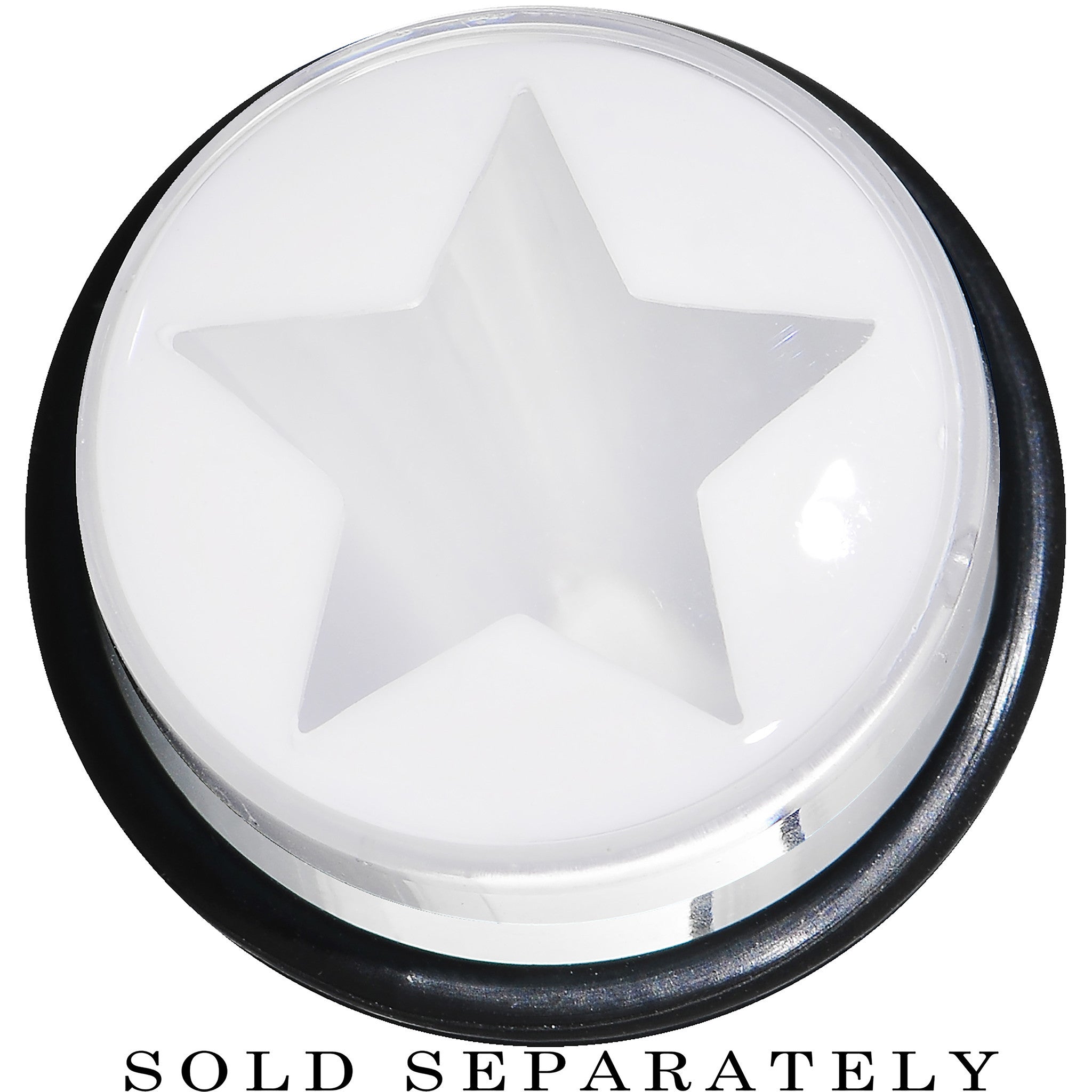 18mm Clear White Acrylic Wish on a Star Taper