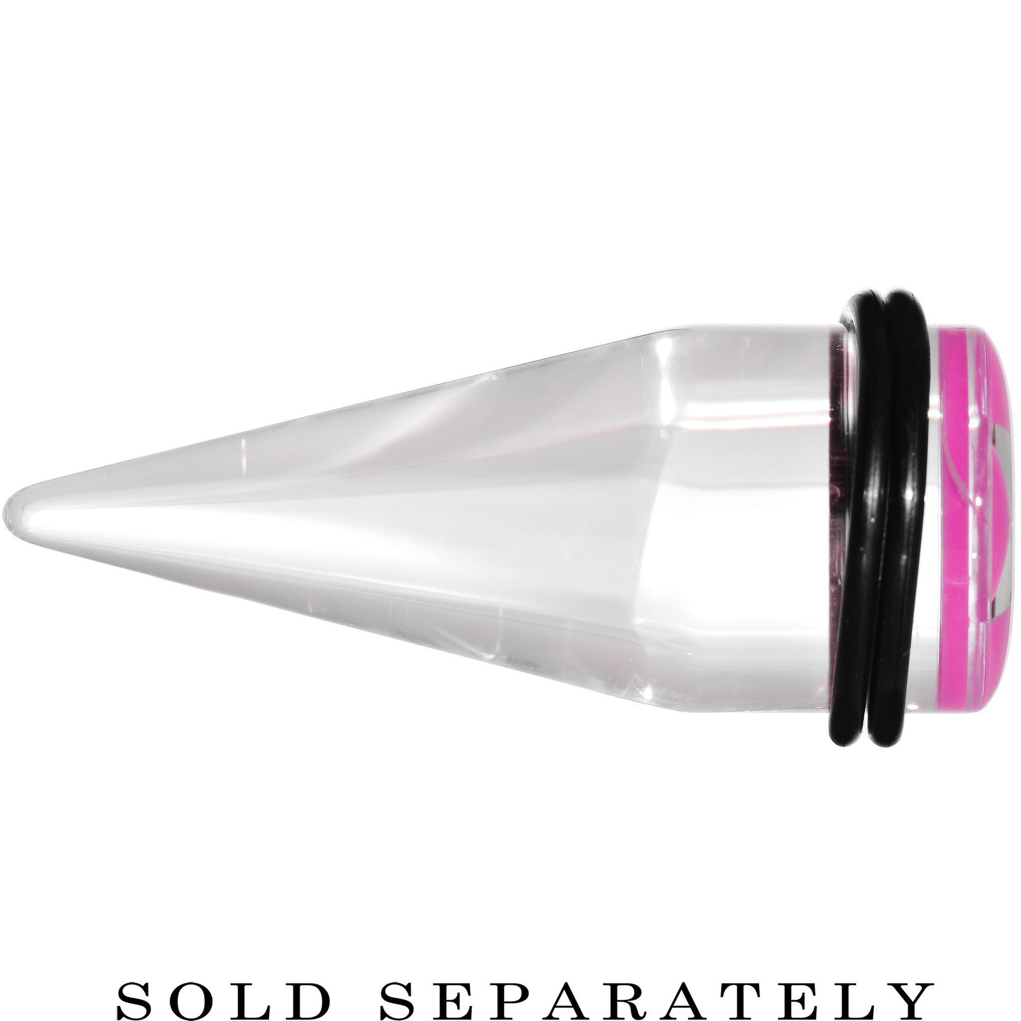 20mm Clear Pink Acrylic Wish on a Star Taper