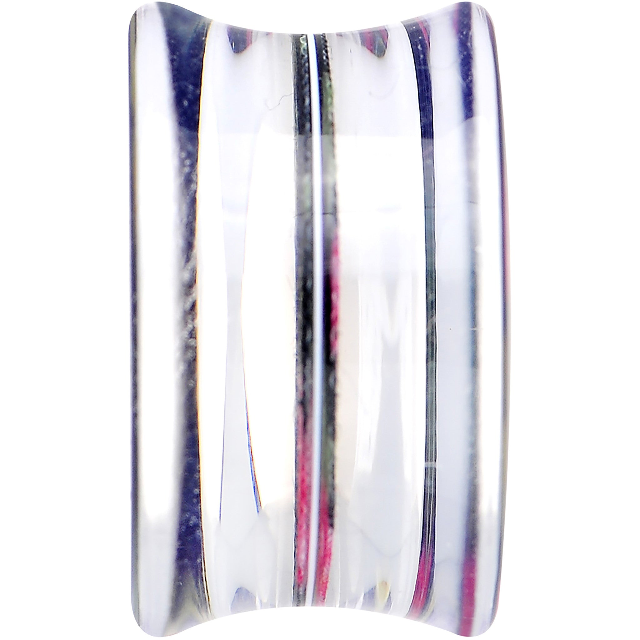 20mm Acrylic Black Multicolored Old Fashioned Flowers Saddle Plug