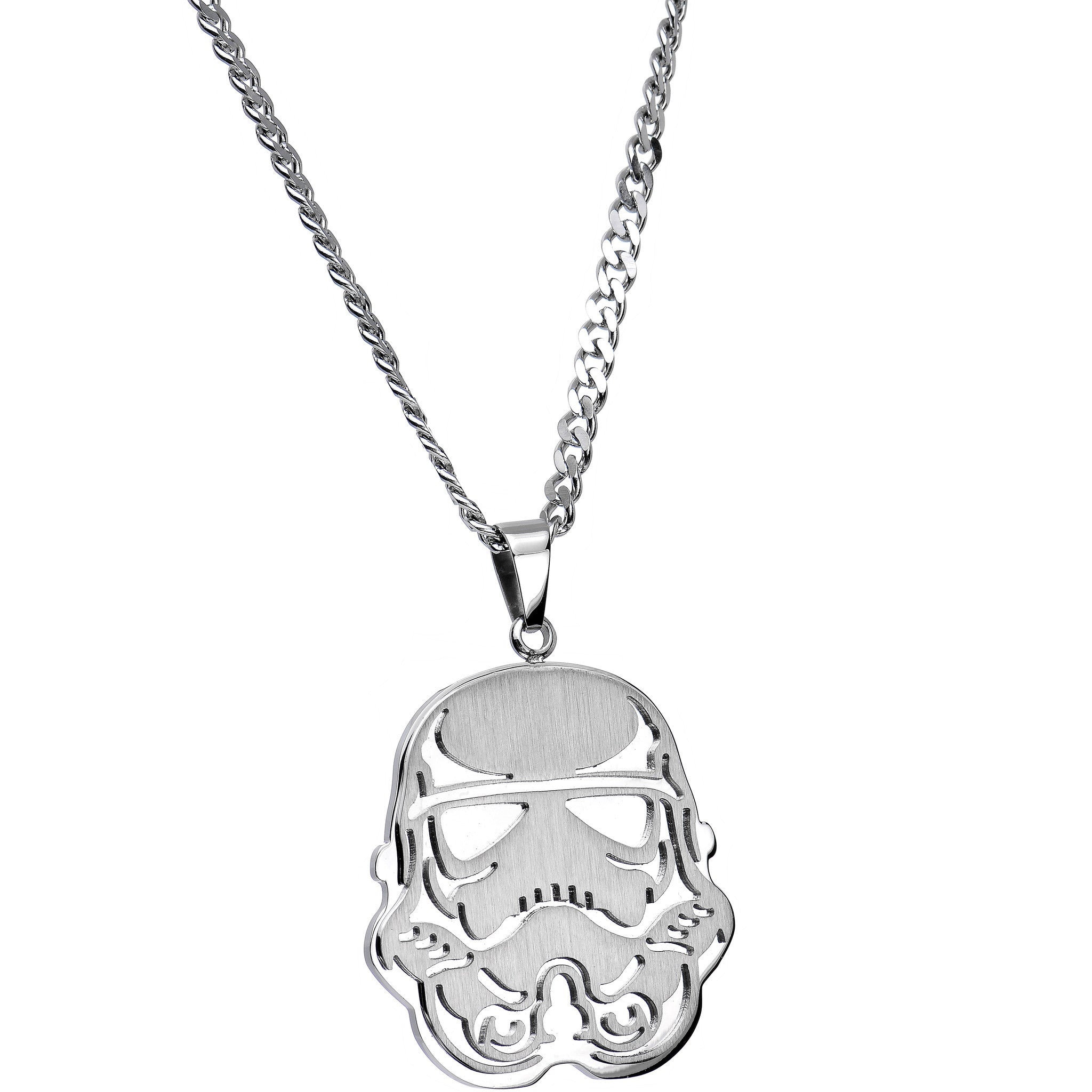 Officially Licensed Steel Star Wars Stormtrooper Pendant Necklace