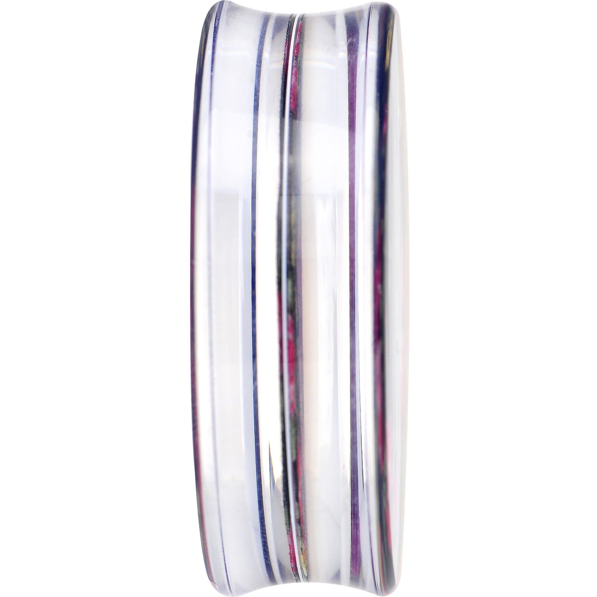 48mm Acrylic Black Multicolored Old Fashioned Flowers Saddle Plug