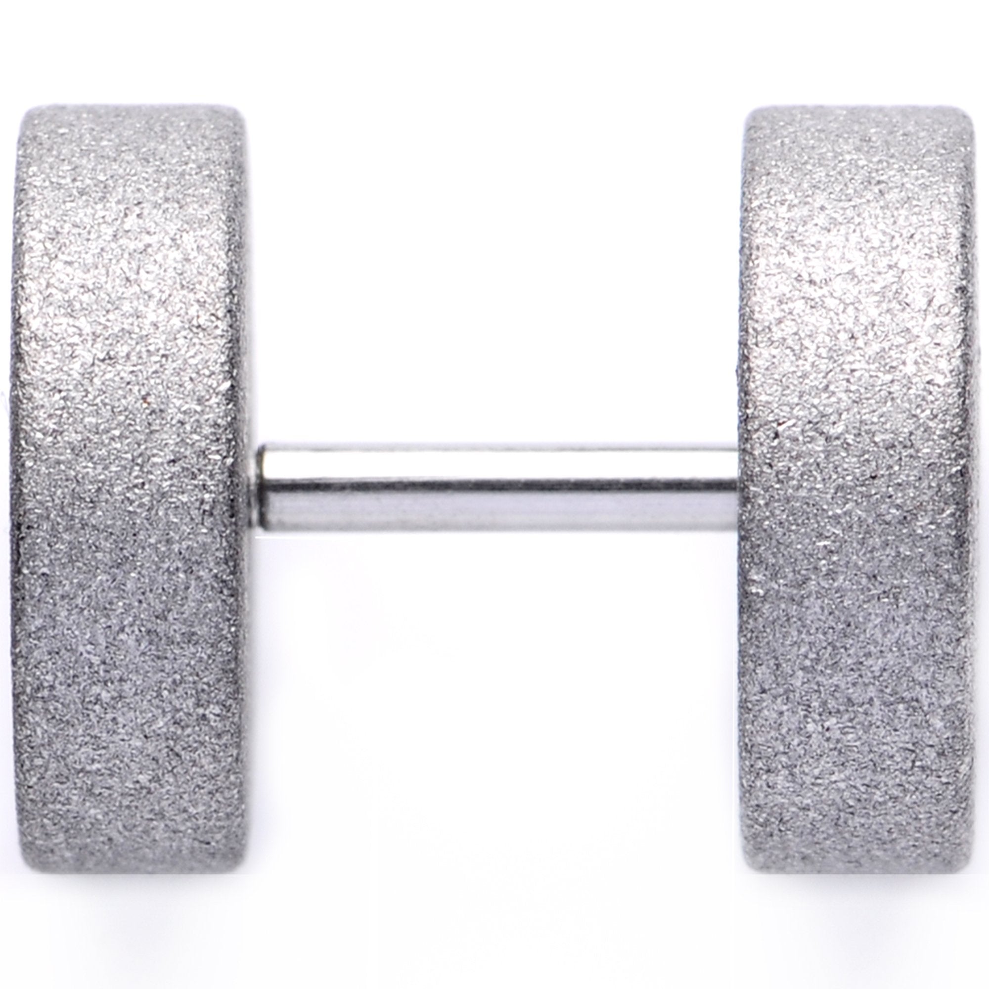 16G Silver Sandblasted Steel Cheater Plug Set