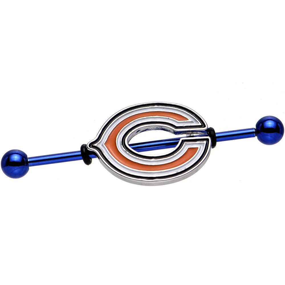 Officially Licensed NFL Chicago Bears Industrial Barbell