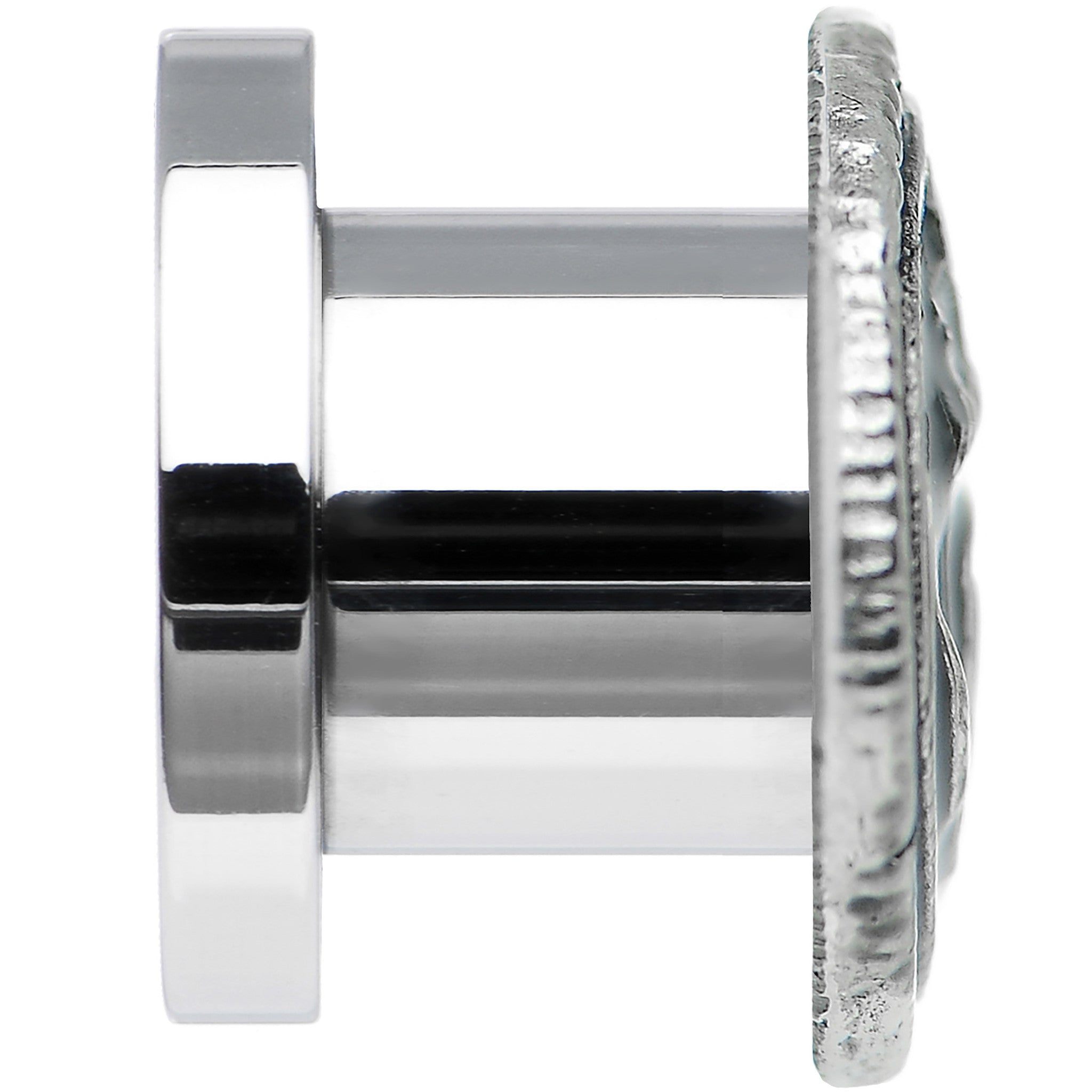 0G Stainless Steel Vintage Nautical Anchor Screw Fit Plug