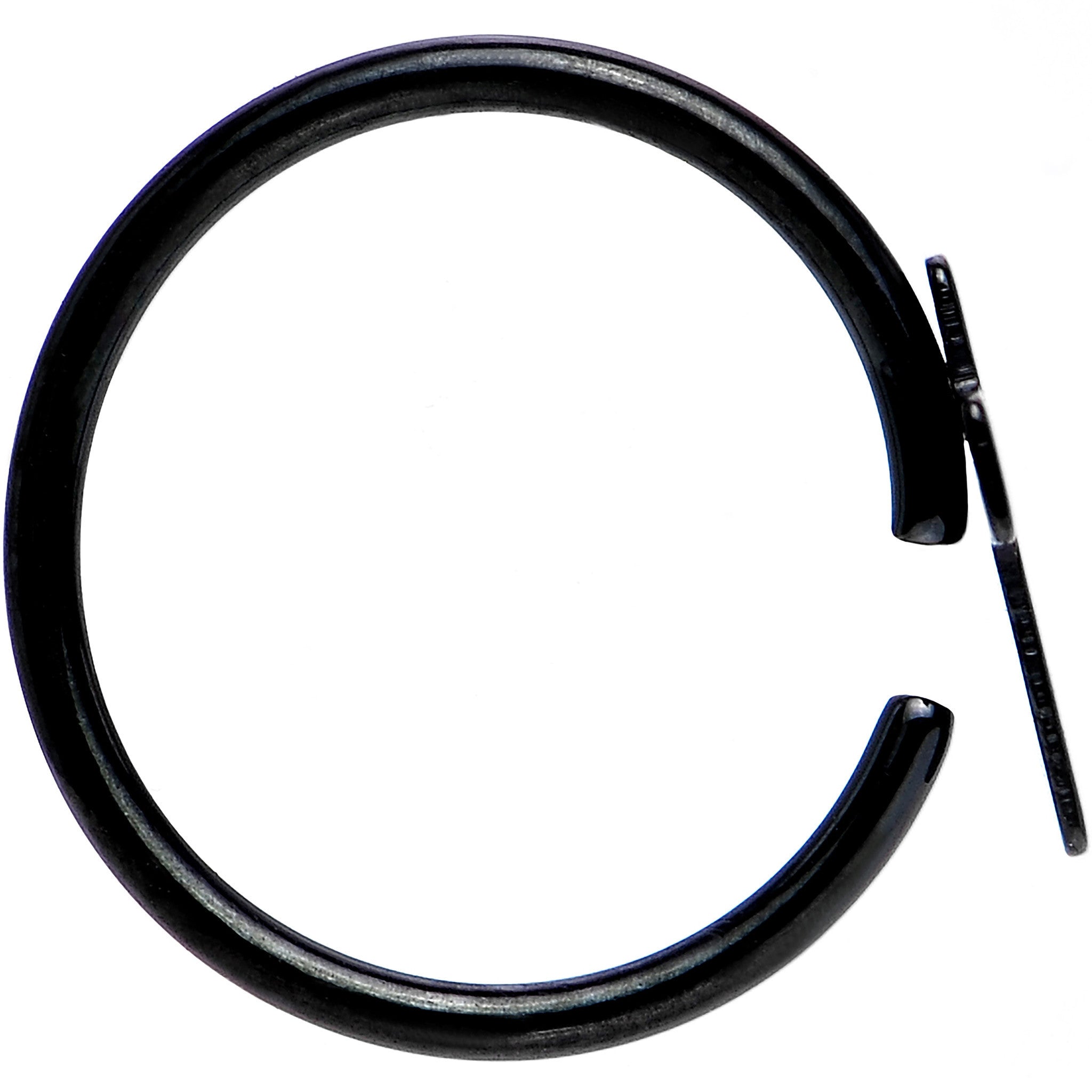 20G 5/16 Black IP Divine Cross Nose Hoop