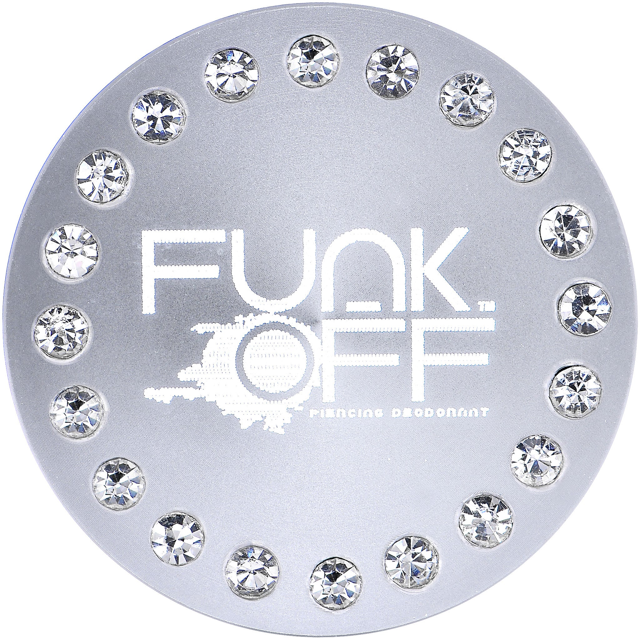 Clear Gem Silver Funk-Off Piercing Deodorant