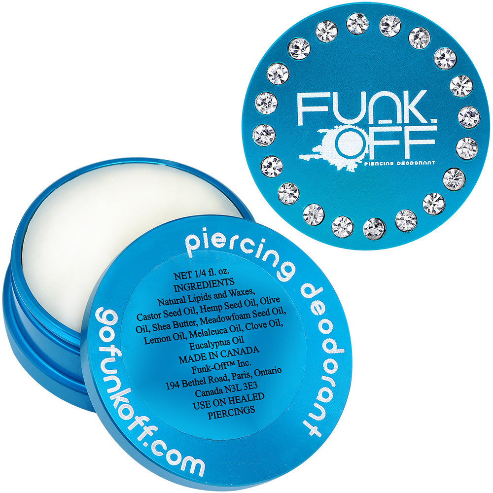 Clear Gem Aqua Funk-Off Piercing Deodorant