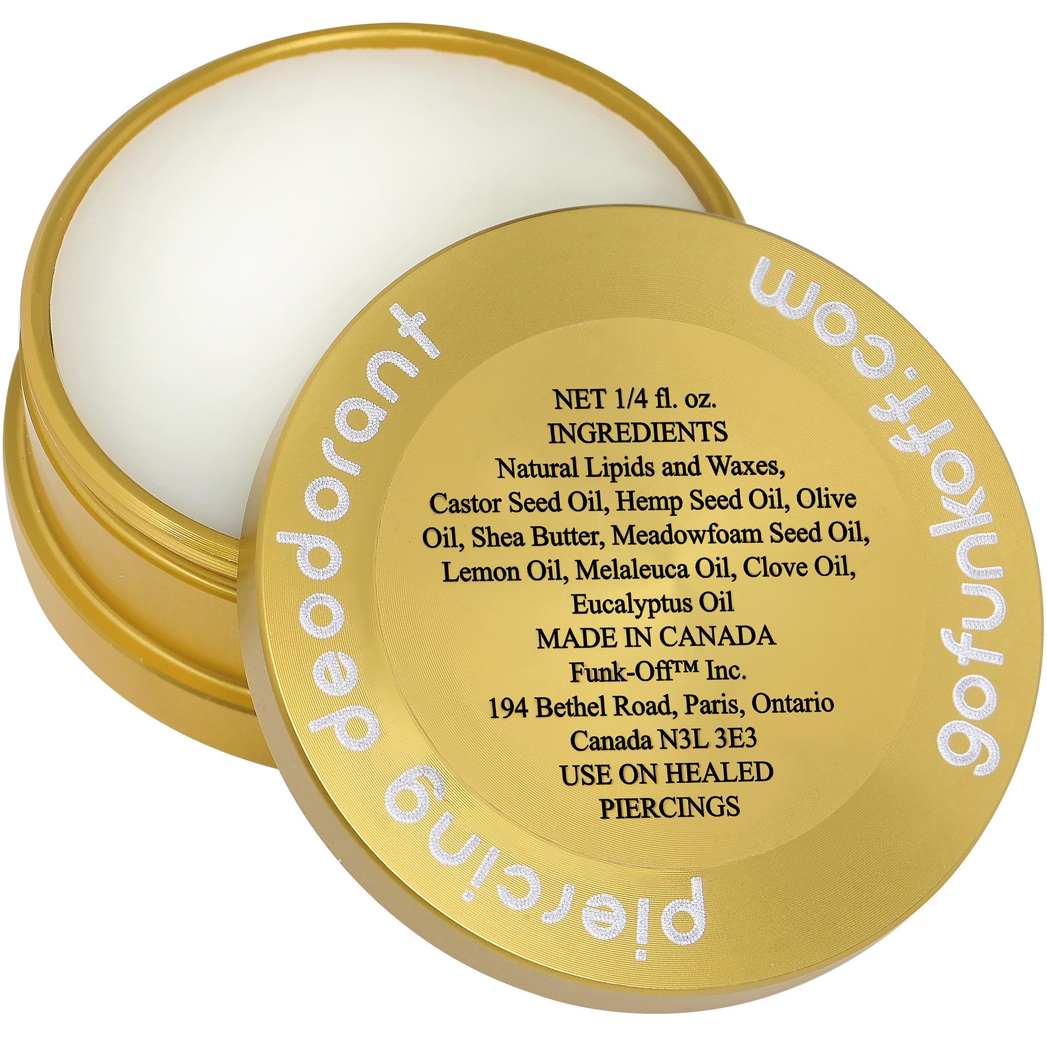 Clear Gem Yellow Funk-Off Piercing Deodorant