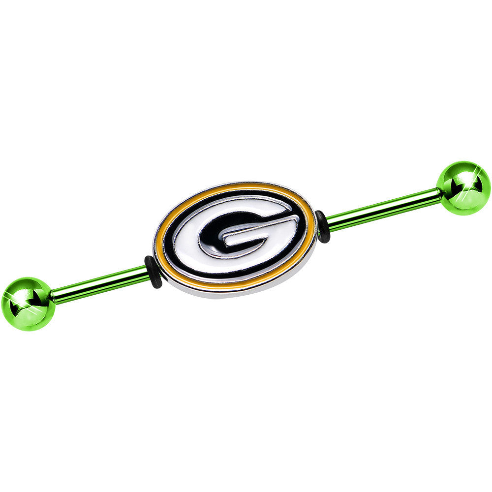 Officially Licensed NFL Green Bay Packers Industrial Barbell 38mm