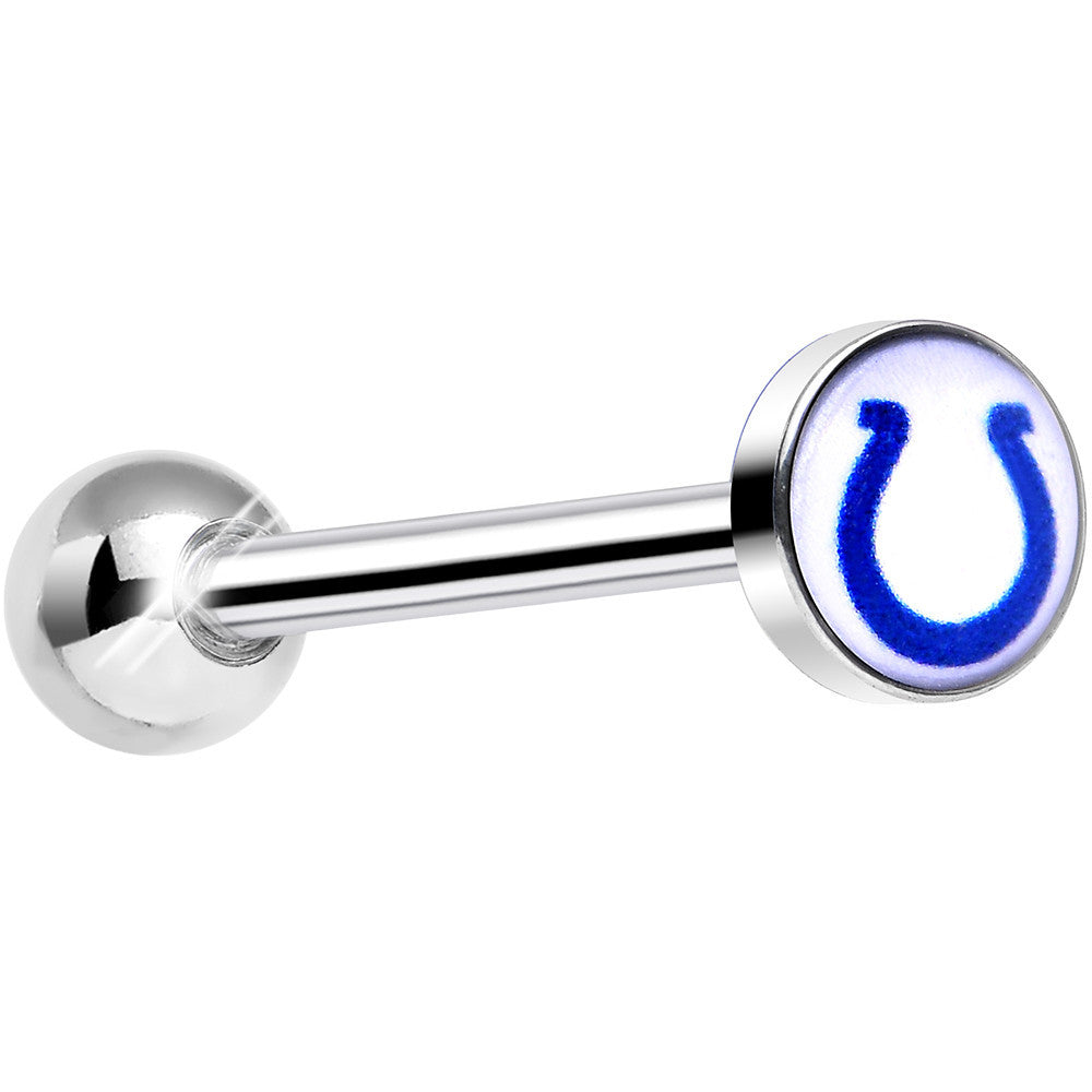 Officially Licensed NFL Indianapolis Colts Barbell Tongue Ring
