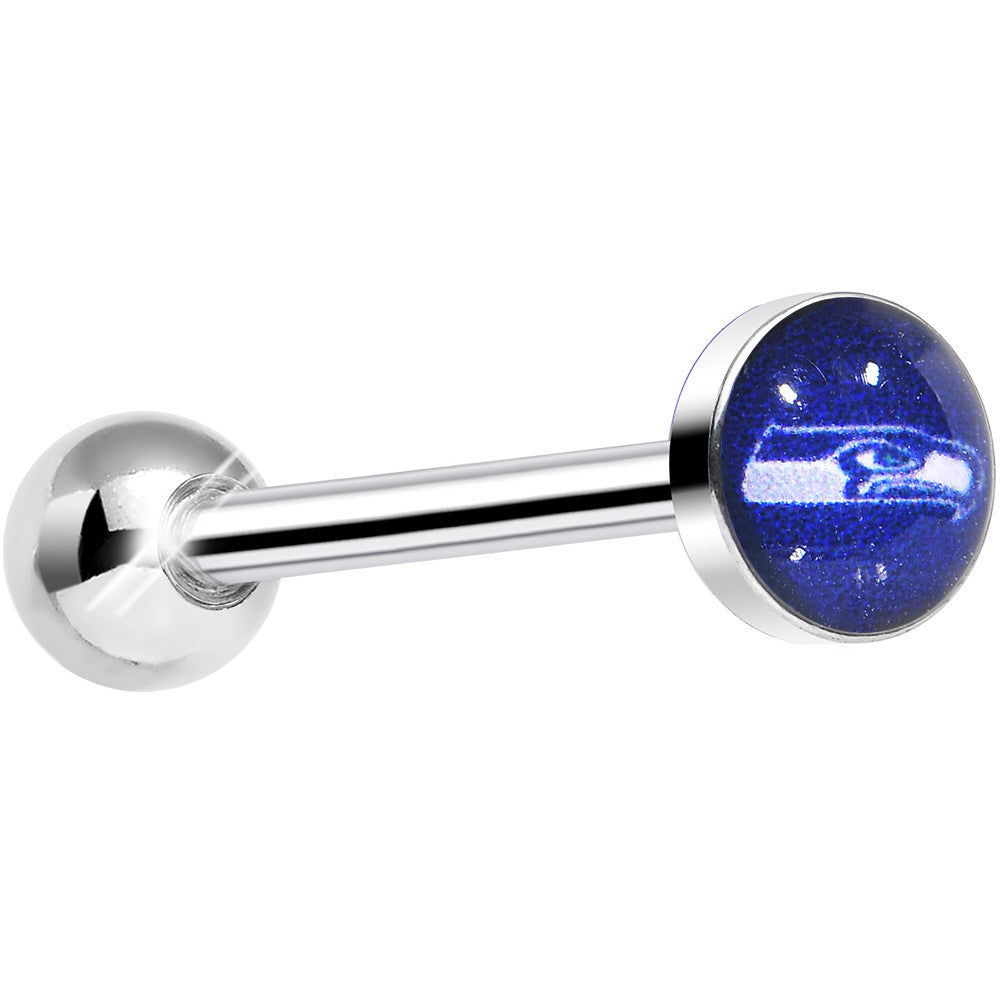 Officially Licensed NFL Seattle Seahawks Barbell Tongue Ring