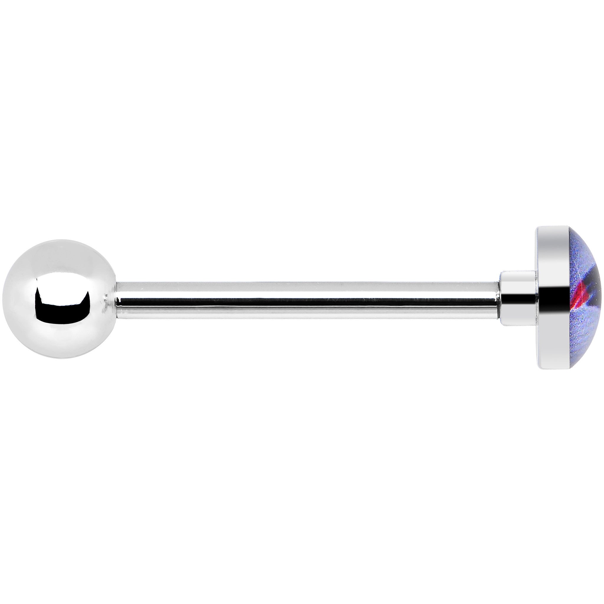 Officially Licensed NFL New England Patriots Barbell Tongue Ring