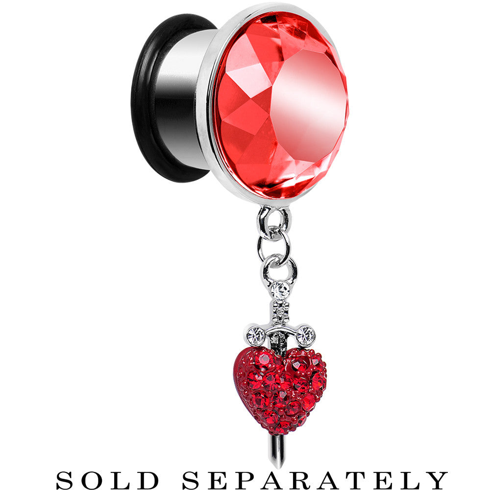 9/16 Red Gem Sword and Paved Heart Steel Plug