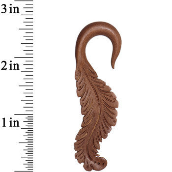 2G Organic Wood Leaf in the Wind Hand Carved Hanger Set