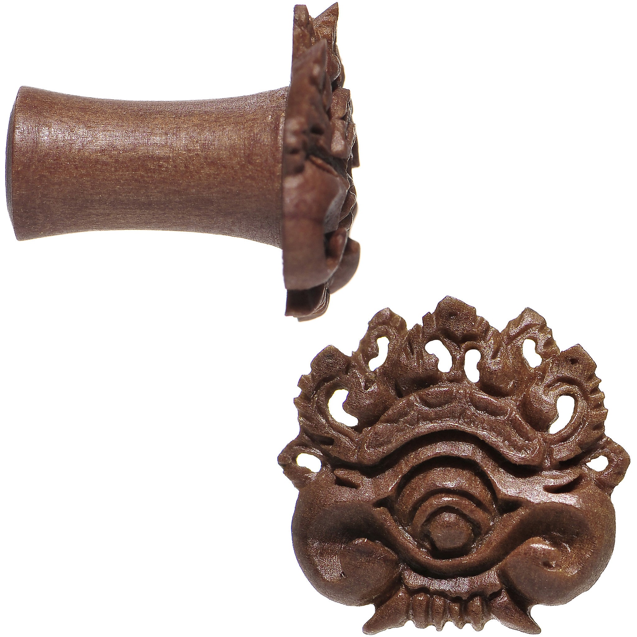 2G Organic Wood Dark Magic Hand Carved Plug Set