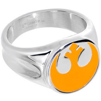 Licensed Steel Star Wars Rebel Alliance Symbol Ring
