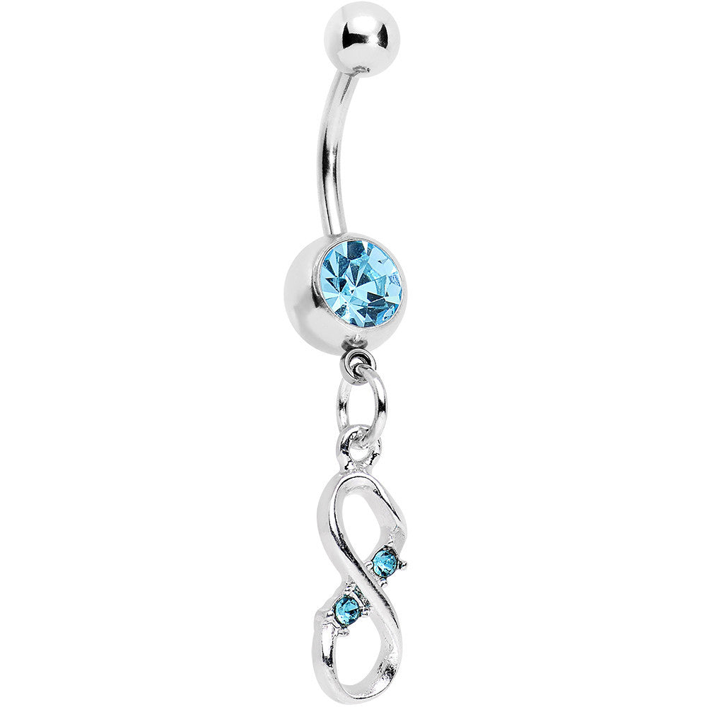 Aqua Gem Infinite Hope Dangle Belly Ring