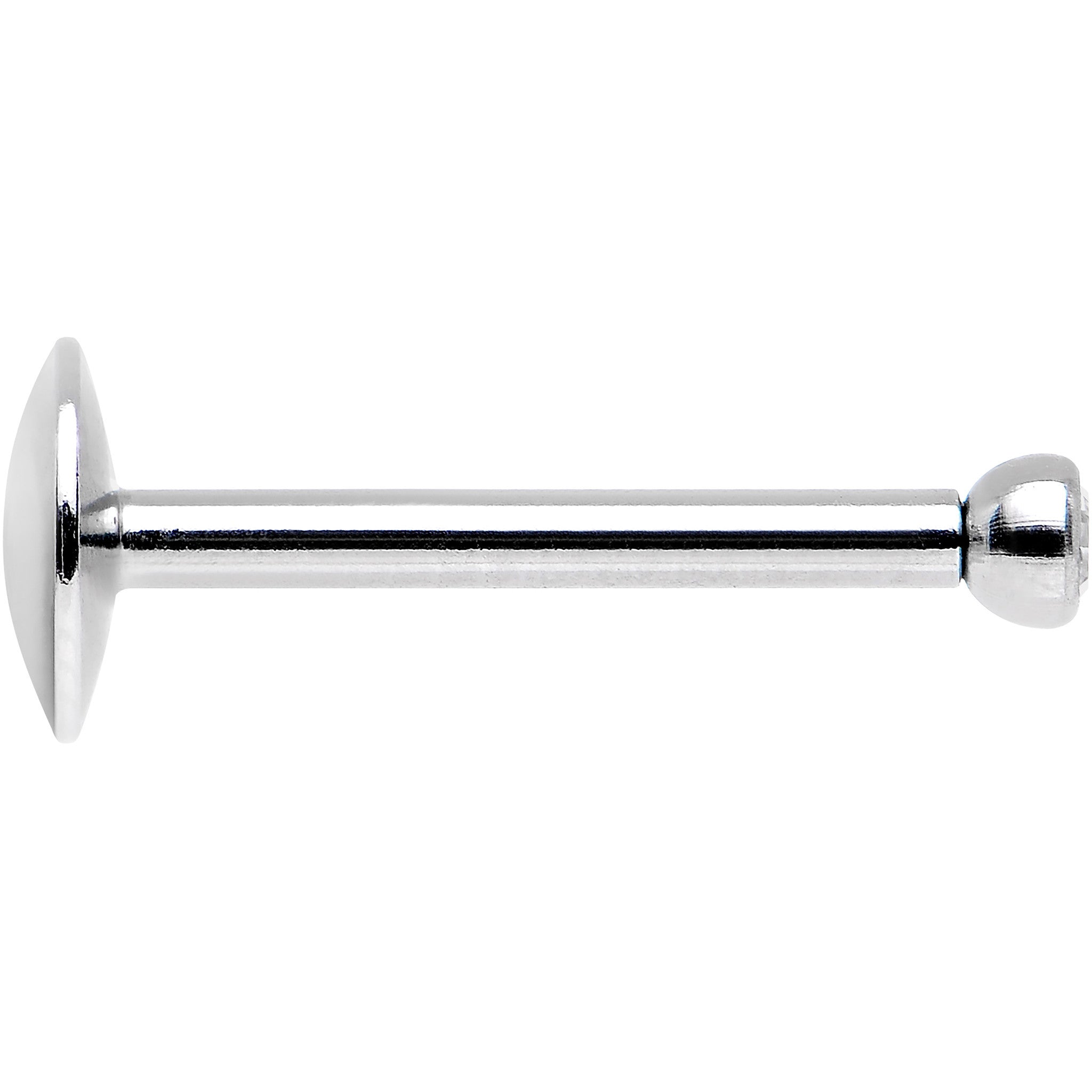316L Stainless Steel Crystalline Gem Push-In Labret Monroe