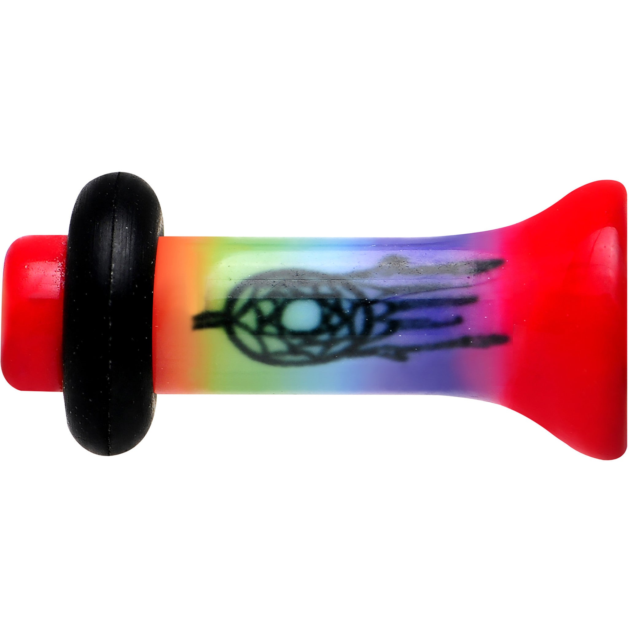 8G Rainbow Acrylic Groovy Dreamcatcher Single Flare Plug