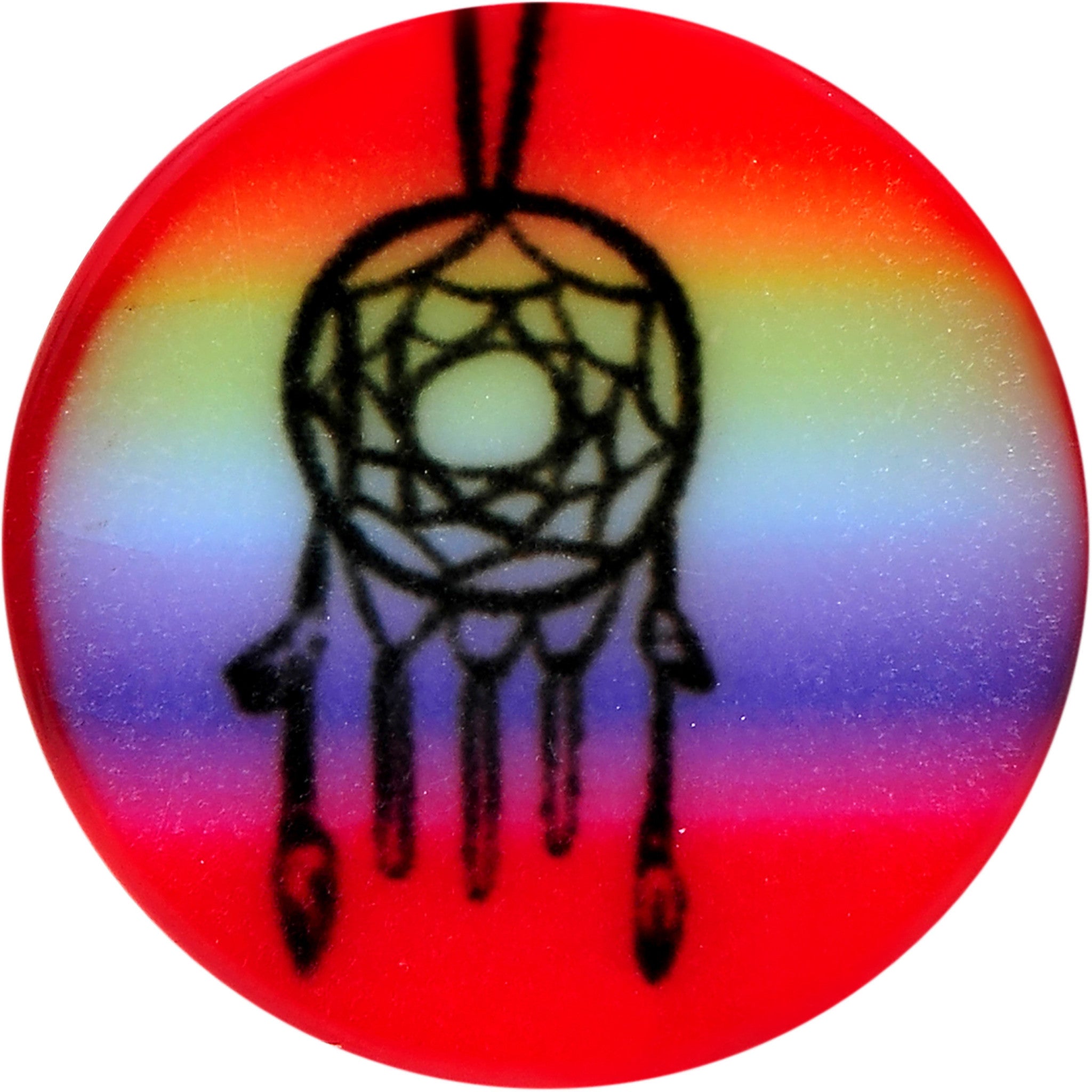 2G Rainbow Acrylic Groovy Dreamcatcher Single Flare Plug