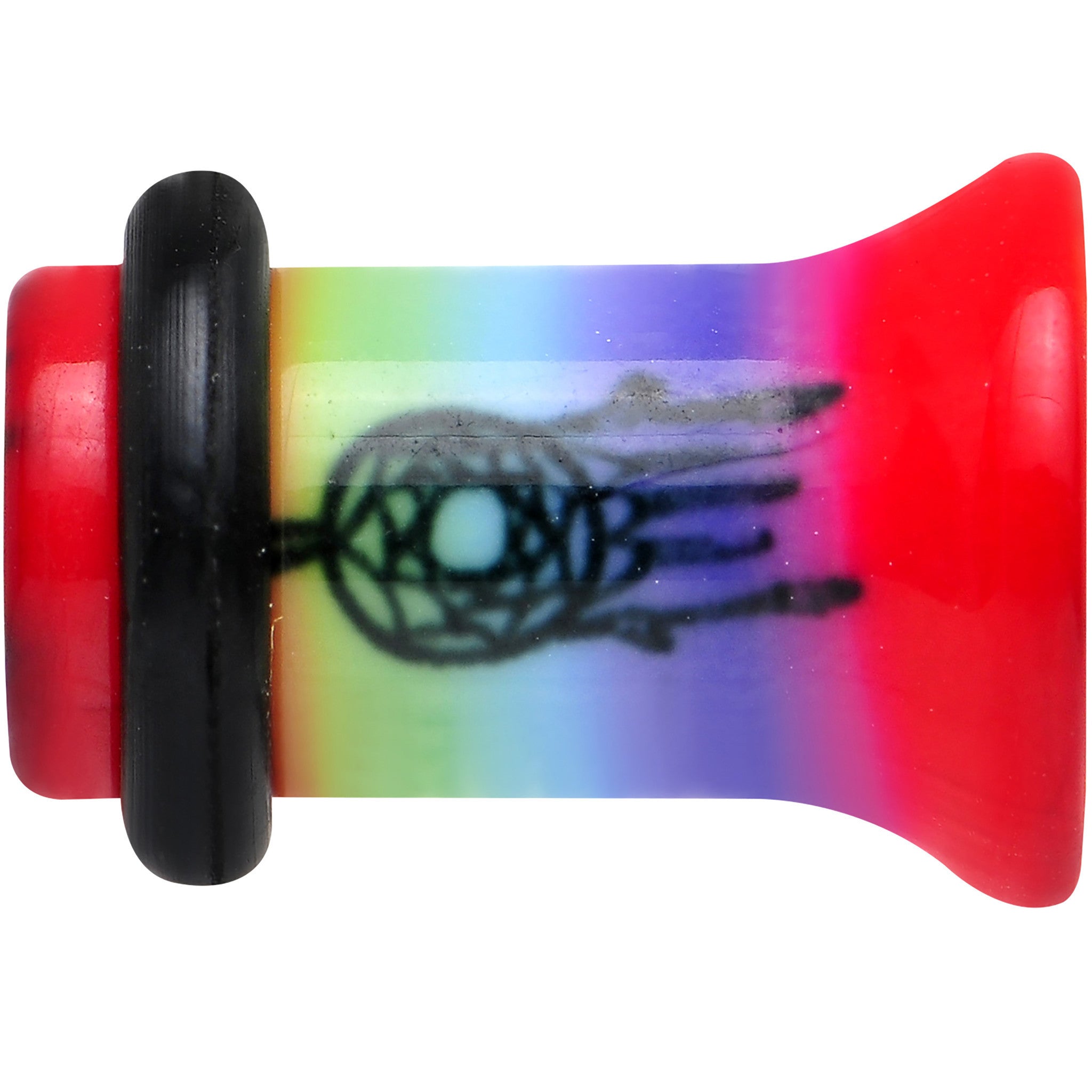 2G Rainbow Acrylic Groovy Dreamcatcher Single Flare Plug
