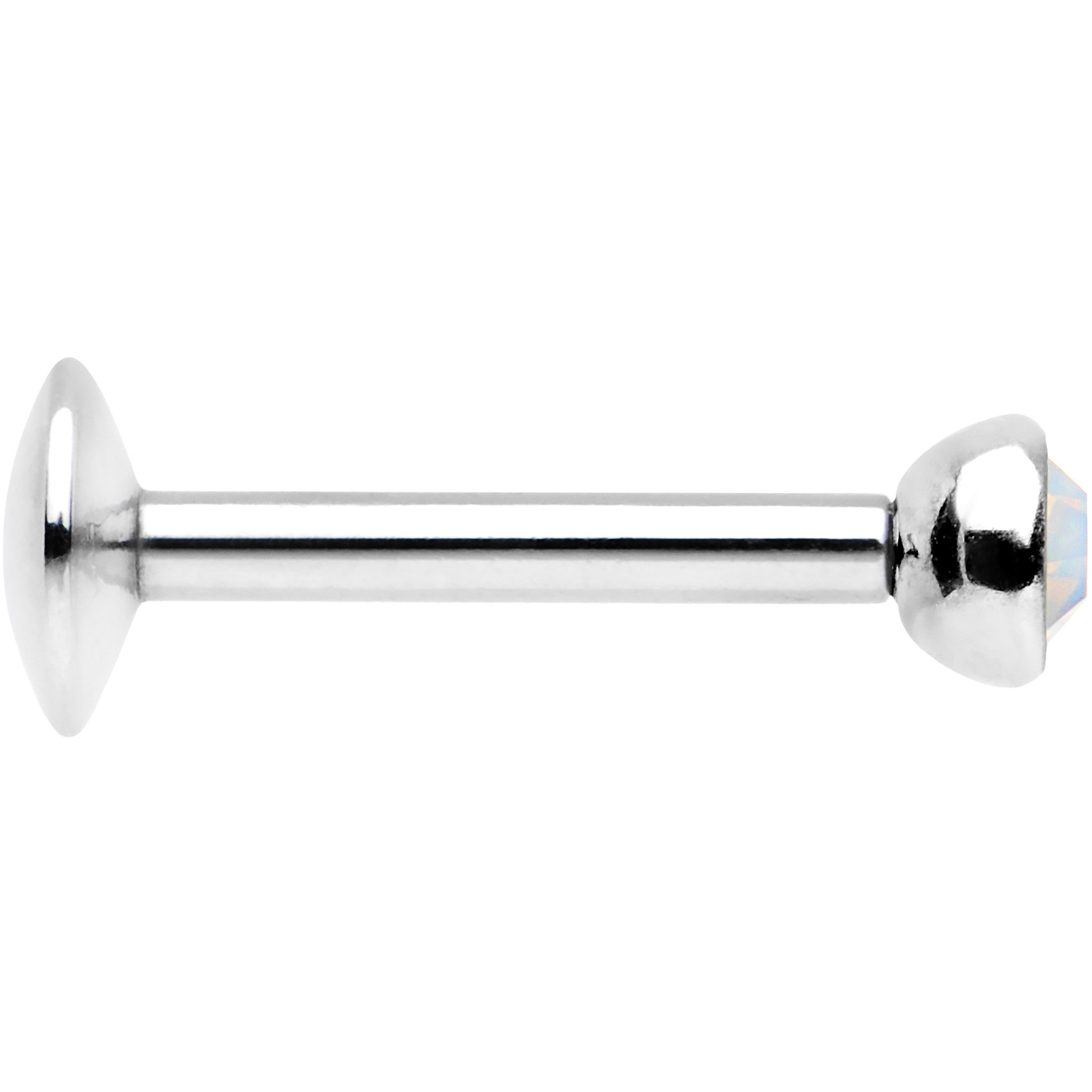 5/16 Stainless Steel 3mm White Opalite Tragus Cartilage Earring