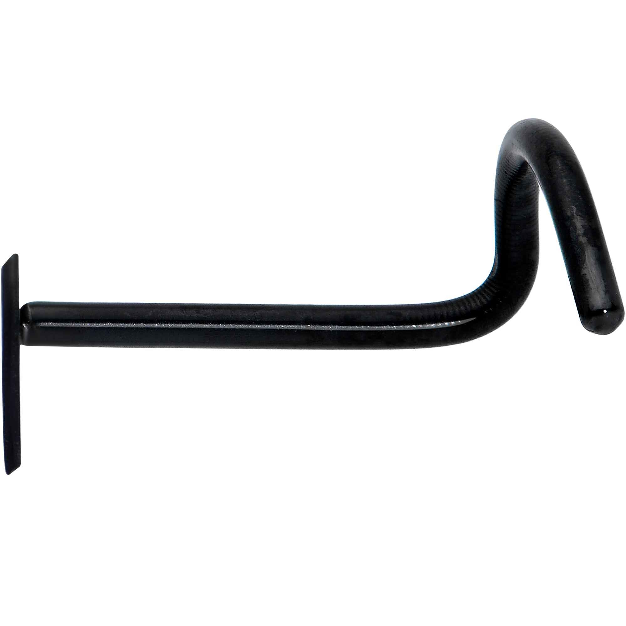 Black Anodized Titanium Heart Nose Ring