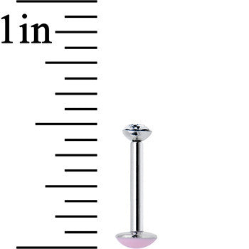 16G 5/16 Handmade Labret Created with Crystals 3mm
