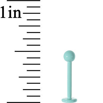 16G 3/8 Mint Green Ceramic Coated Labret Monroe
