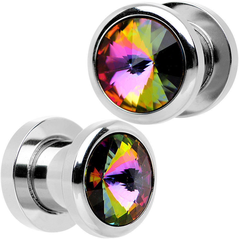 2G Stainless Steel Vitrail Medium Screw Fit Plug Set