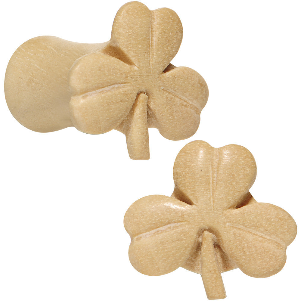 2G Organic Crocodile Wood Shamrock Saddle Plug Set