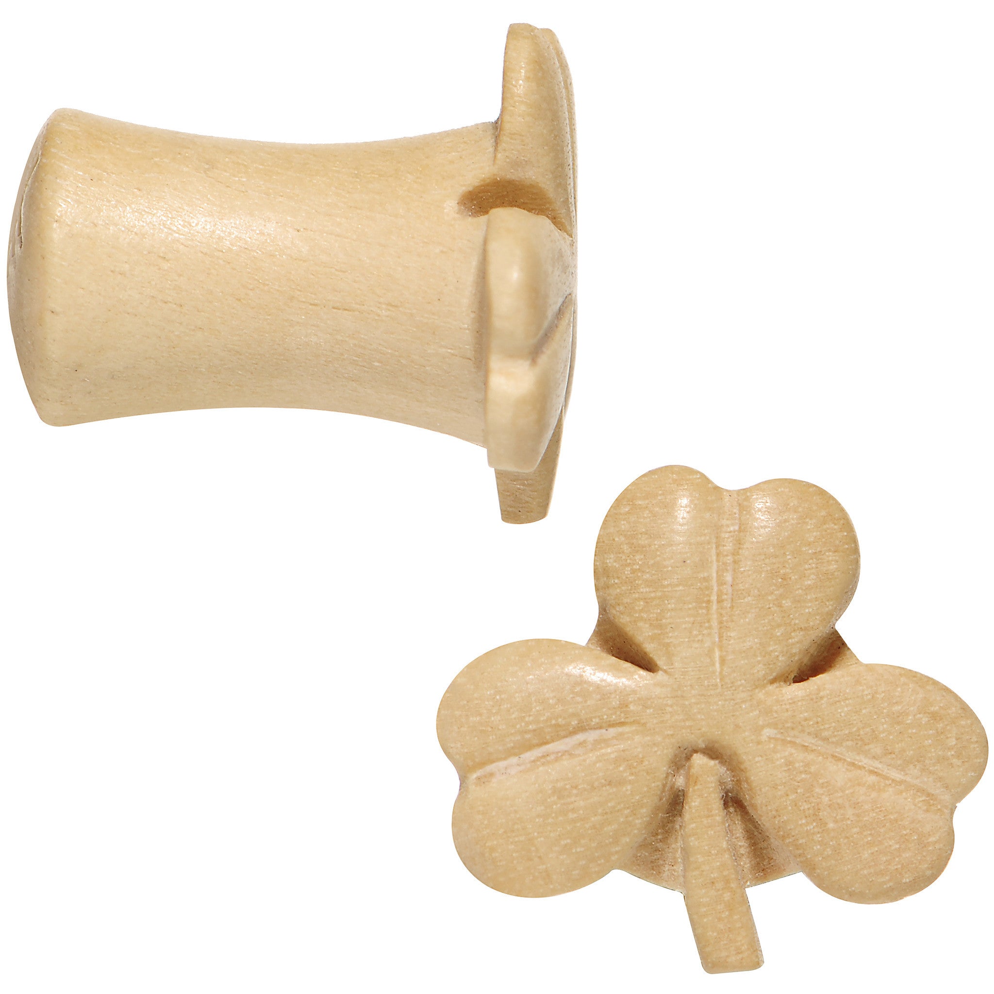 2G Organic Crocodile Wood Shamrock Saddle Plug Set
