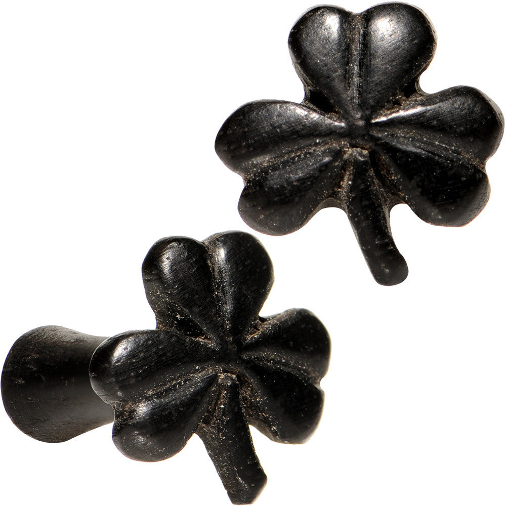 8G Dark Organic Arang Wood Shamrock Saddle Plug Set