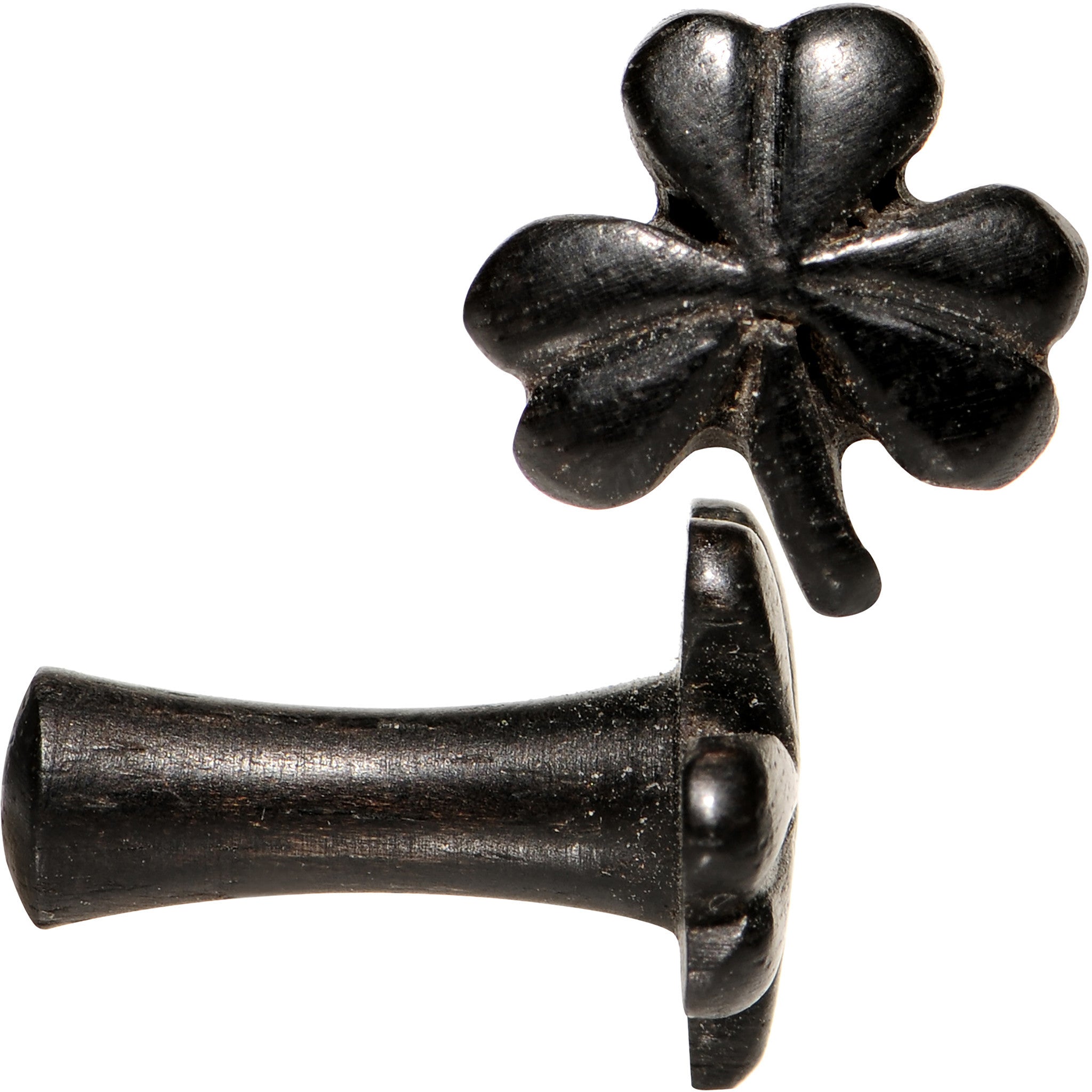 8G Dark Organic Arang Wood Shamrock Saddle Plug Set