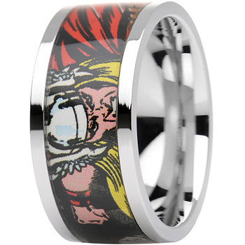 Officially Licensed Marvel Thor Steel Printed Comic Ring