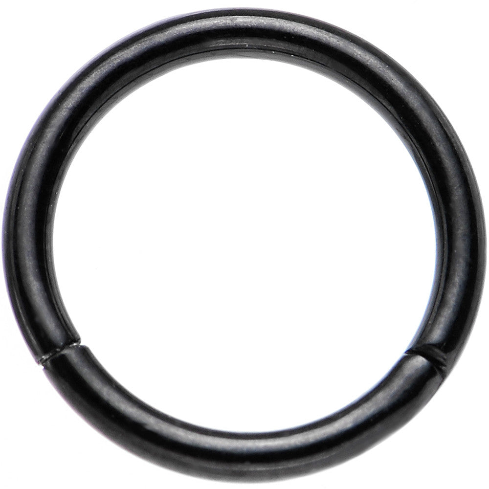 16 Gauge 5/16 Black PVD Hinged Segment Ring