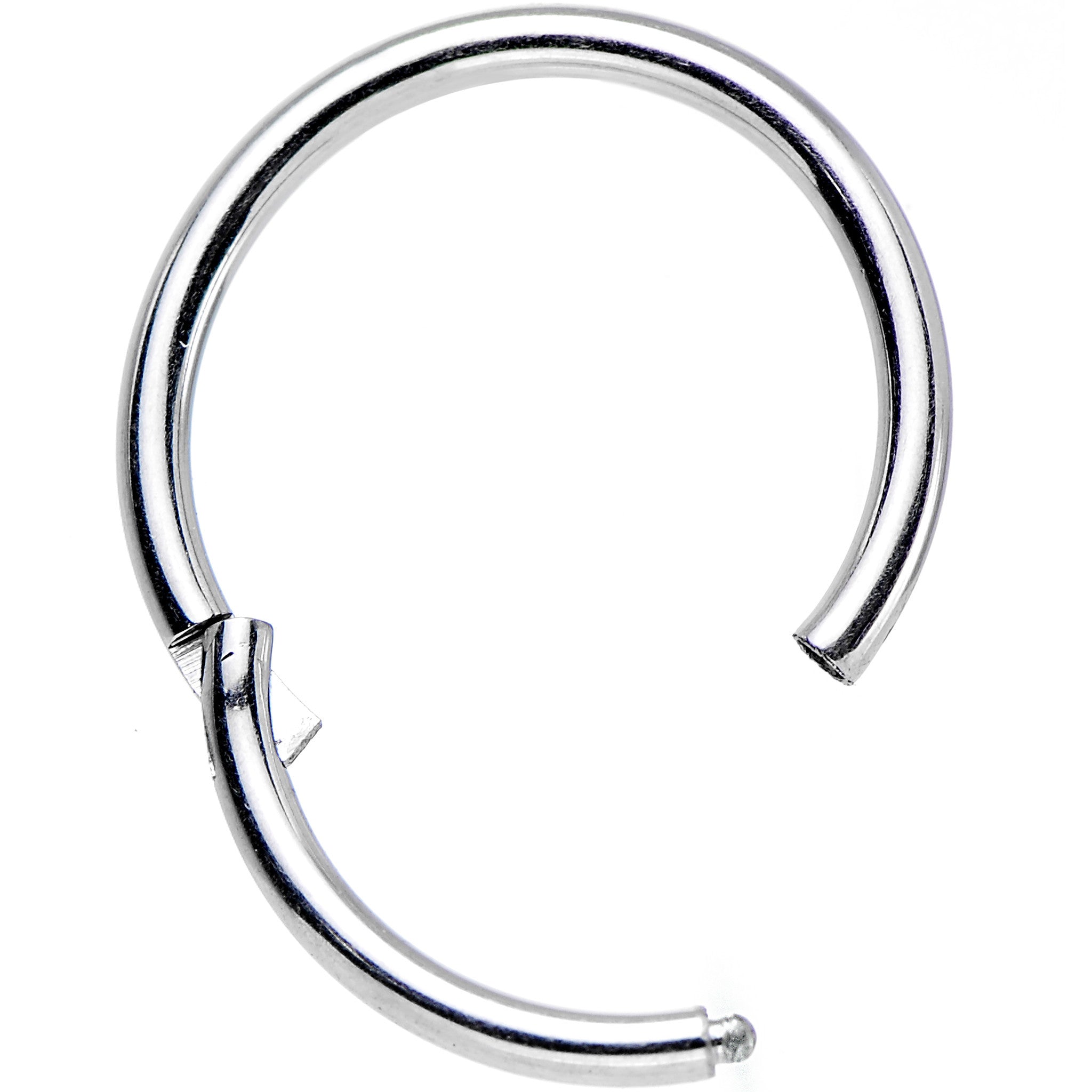 16G 3/8 Stainless Steel Hinged Segment Ring