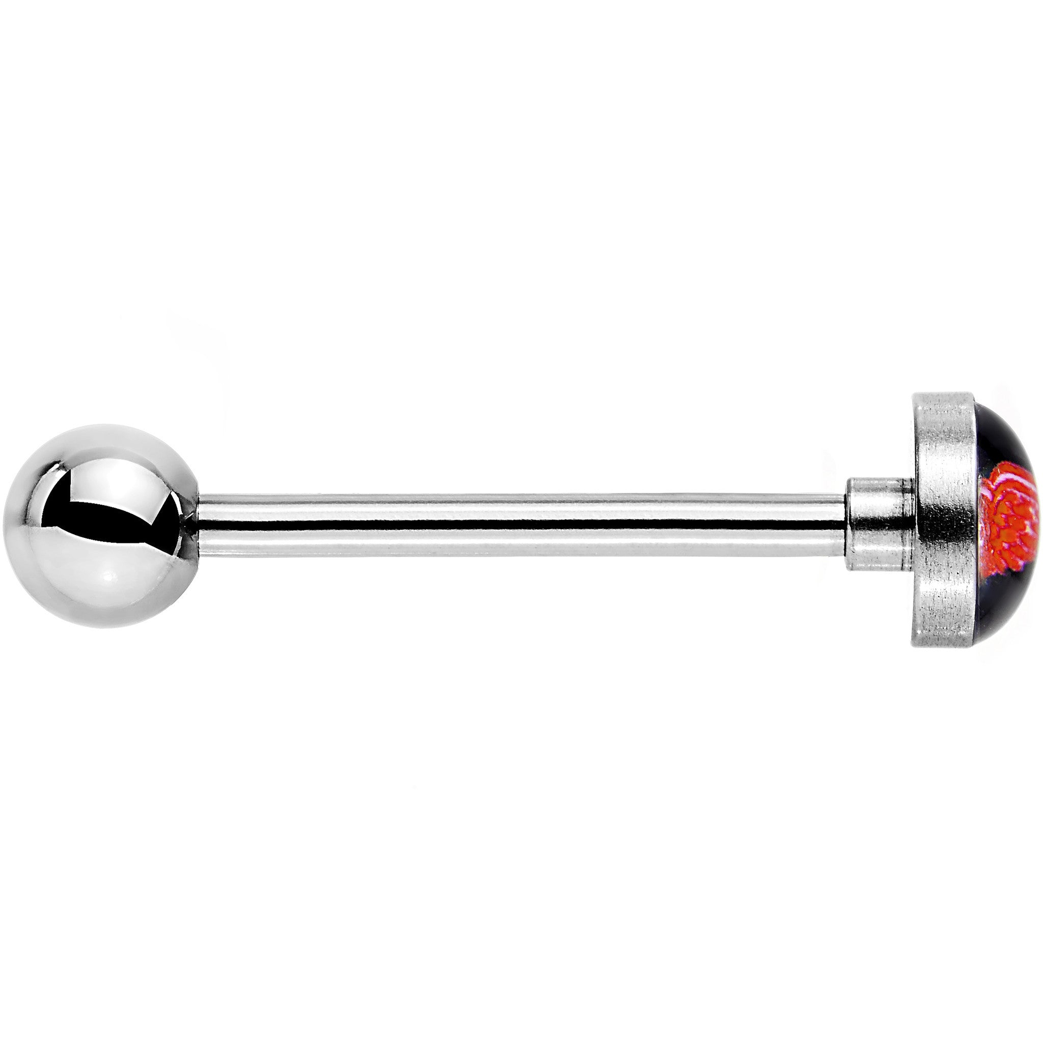 Officially Licensed NHL Detroit Red Wings Logo Tongue Ring