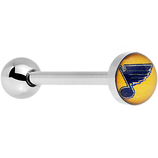 Officially Licensed NHL Steel St Louis Blues Barbell Tongue Ring