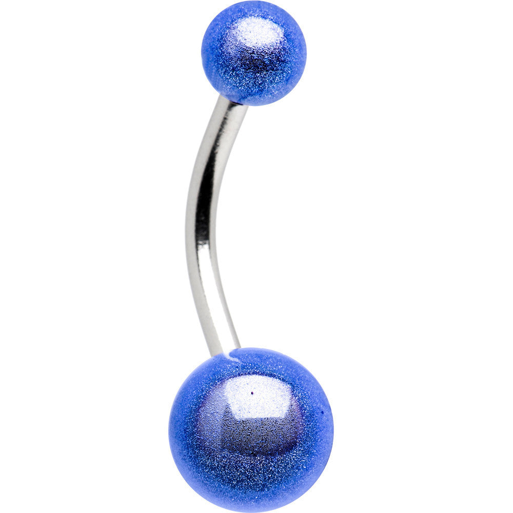 Electric Blue MIRACLE BALL Belly Button Ring