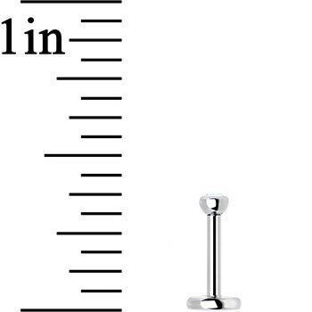 18G 1/4 Aurora 2mm CZ Gem Internally Threaded Cartilage Earring