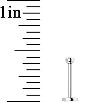 18G 5/16 Aurora 2mm CZ Internally Threaded Labret Monroe Tragus