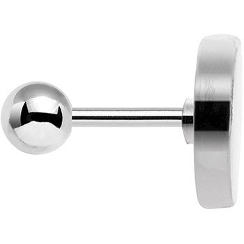 16G 1/4 Abalone Shell Steel Lotus Flower Tragus Cartilage Earring