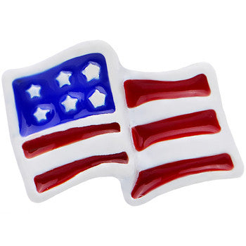 16G 1/4 Red White Blue American Flag Tragus Cartilage Earring