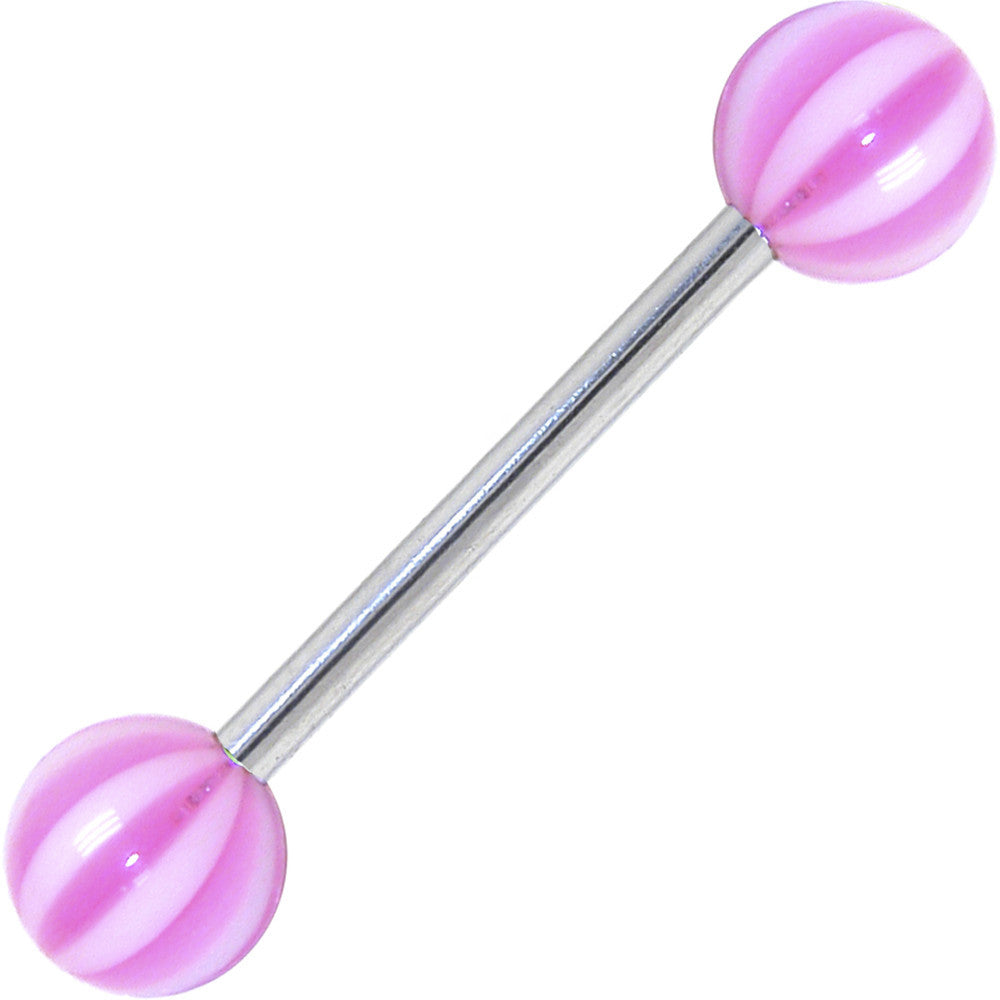 Flamingo BEACH BALL Barbell Tongue Ring
