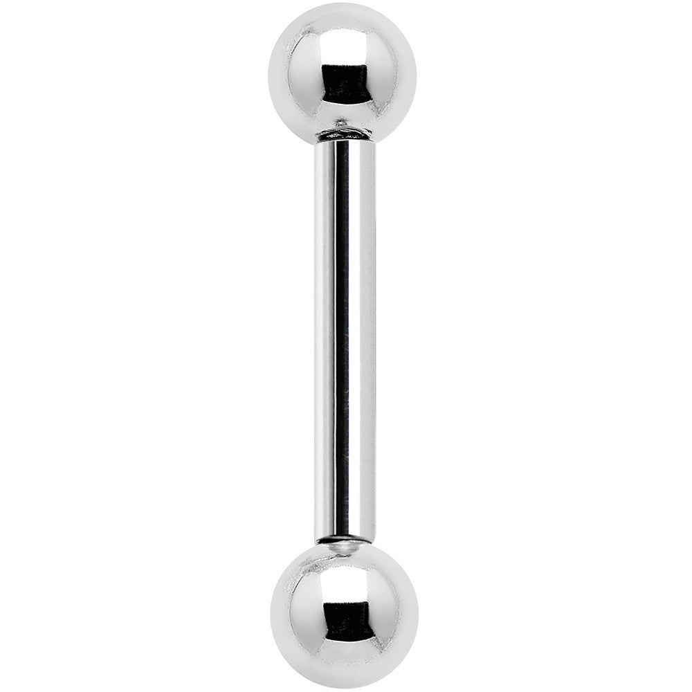 16G 5/16 Grade 23 Titanium 3mm Ball Internally Threaded Barbell