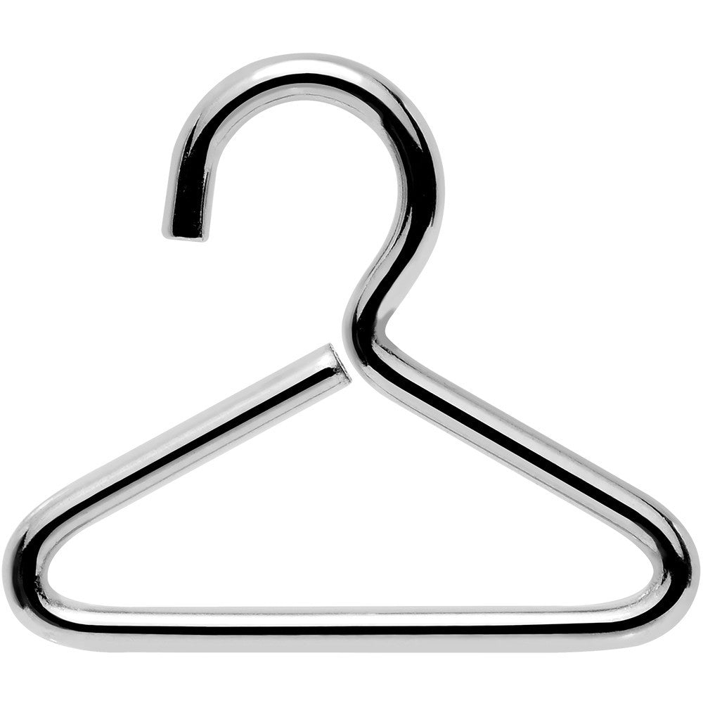 18G Steel Hang it Up Clothes Hanger Daith Cartilage Earring
