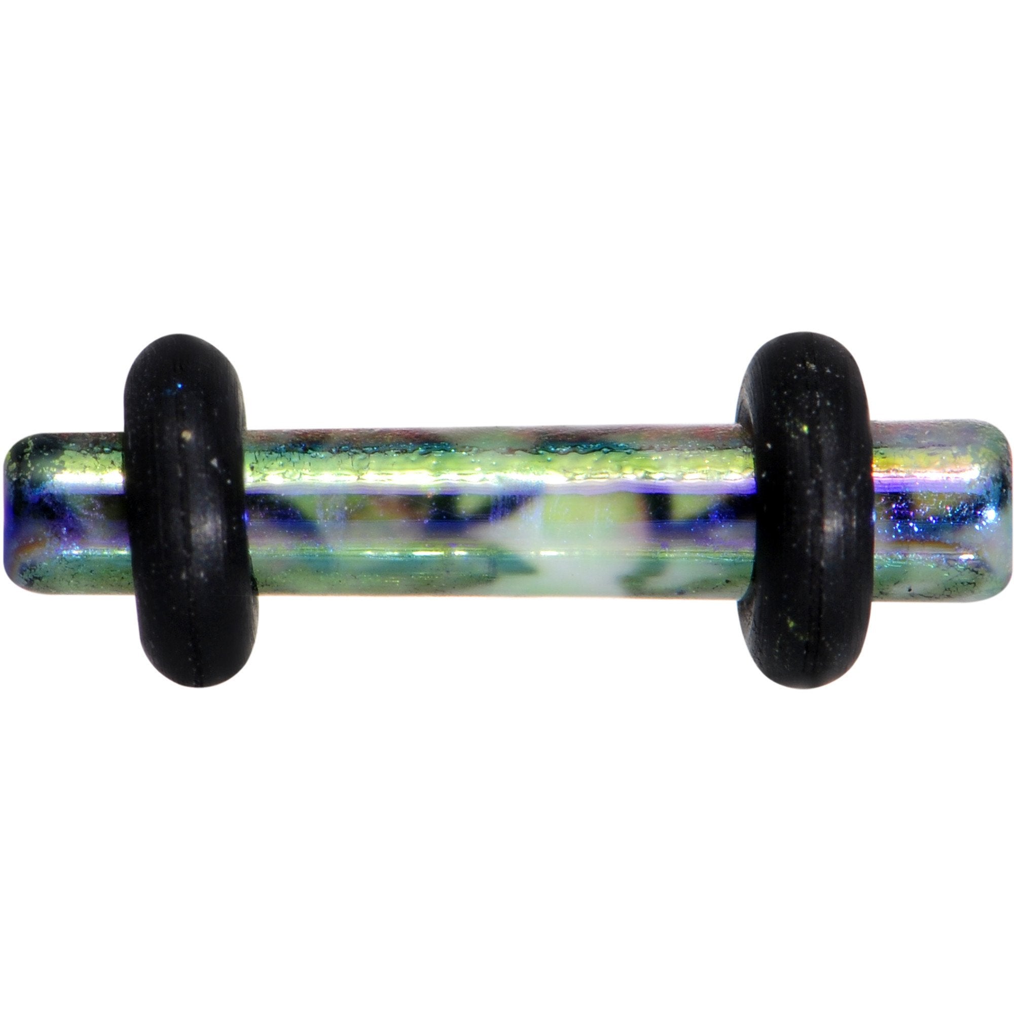 Green Blue Acrylic Mermaid Scale Straight Plug Set 14G to 8G