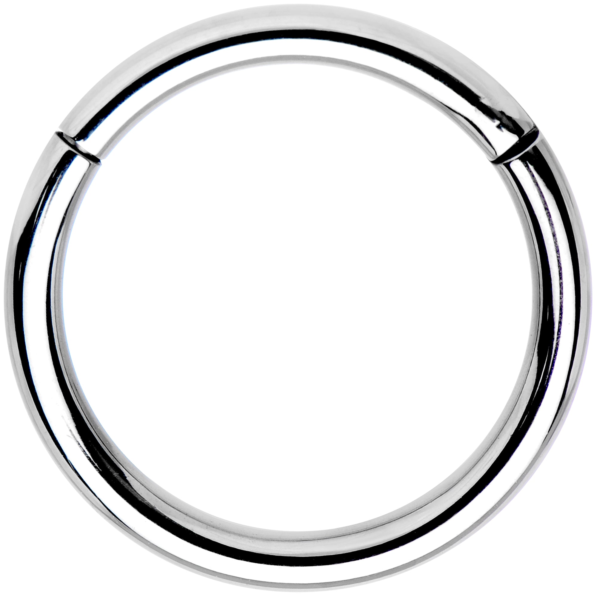 14G 1/2 Solid G23 Implant Grade Titanium Hinged Segment Ring