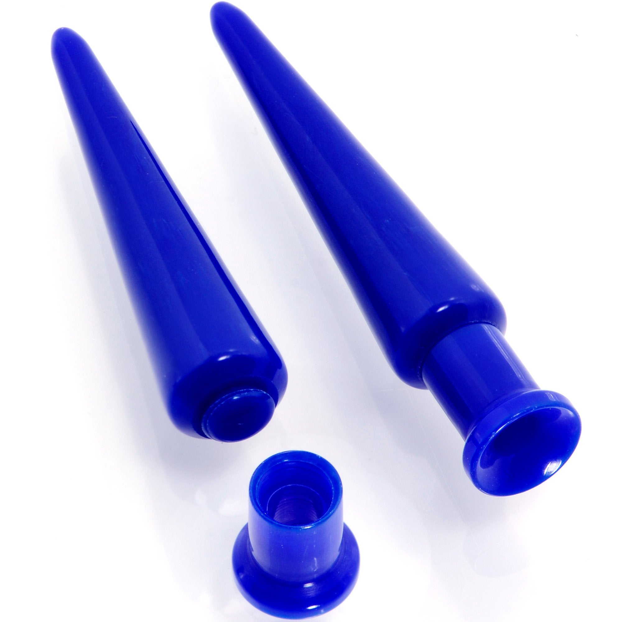 Blue 2 in 1 Interchangeable Screw Fit Plug and Taper Set